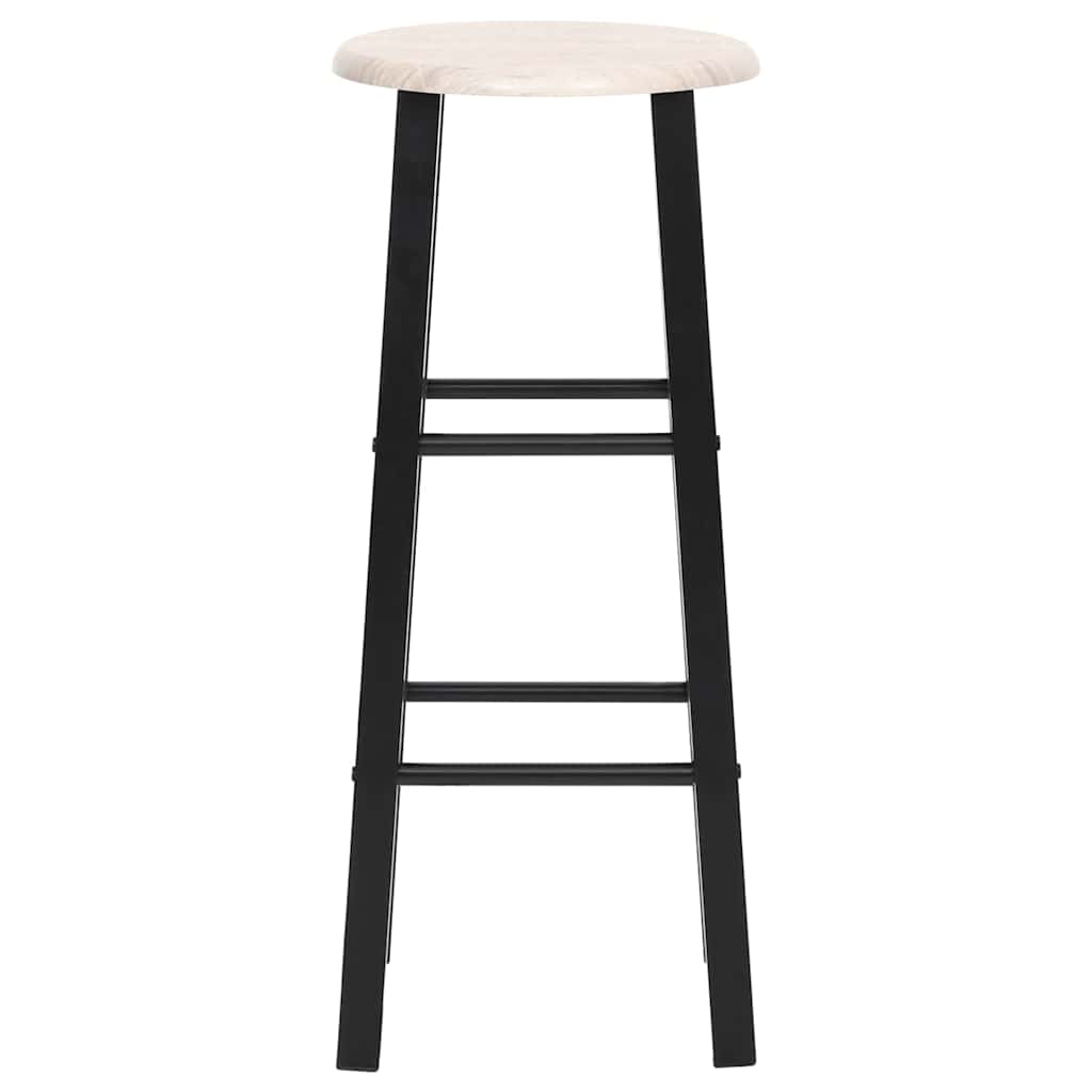 Vidaxl barkrukken 2 st mdf zwart