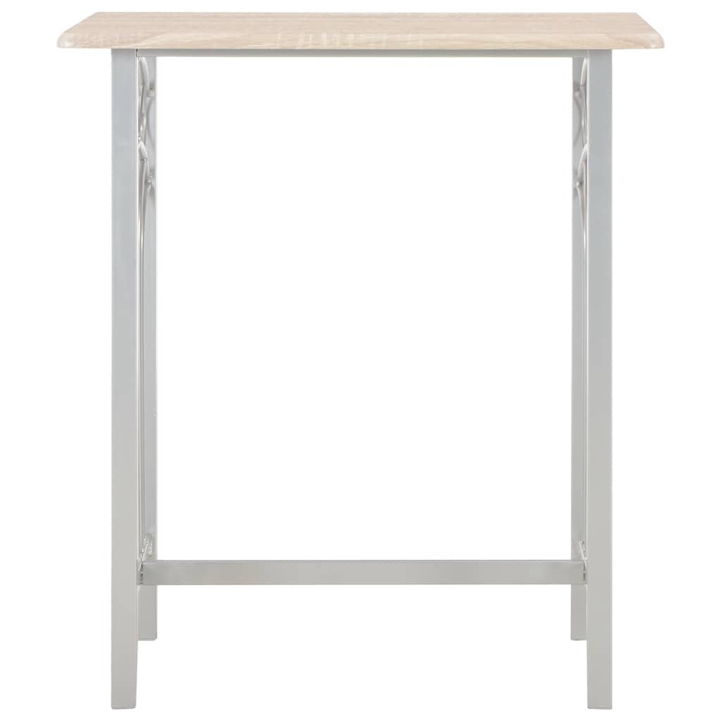 Vidaxl 3-delige barset hout en staal