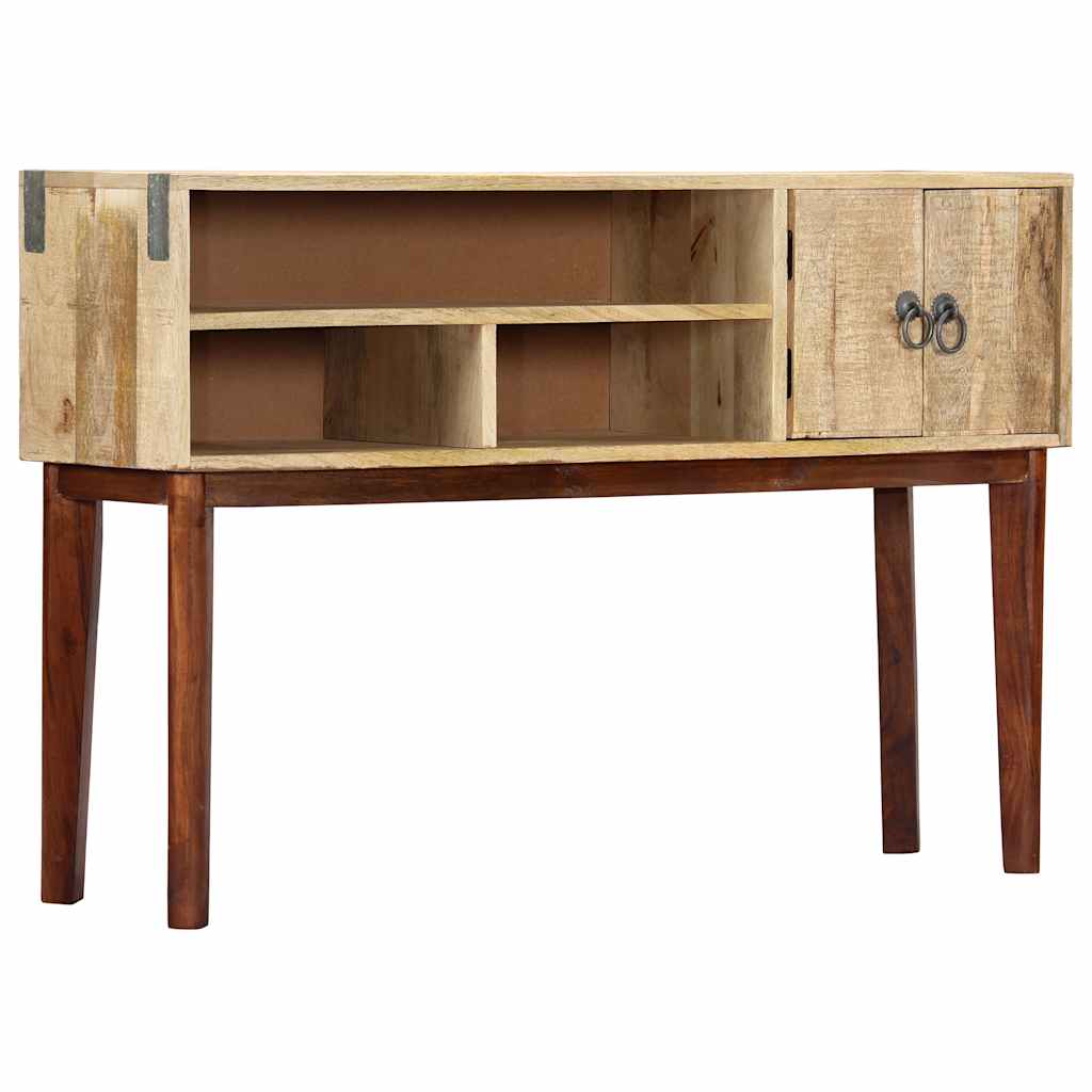 Vidaxl wandtafel 115x30x76 cm massief ruw mangohout