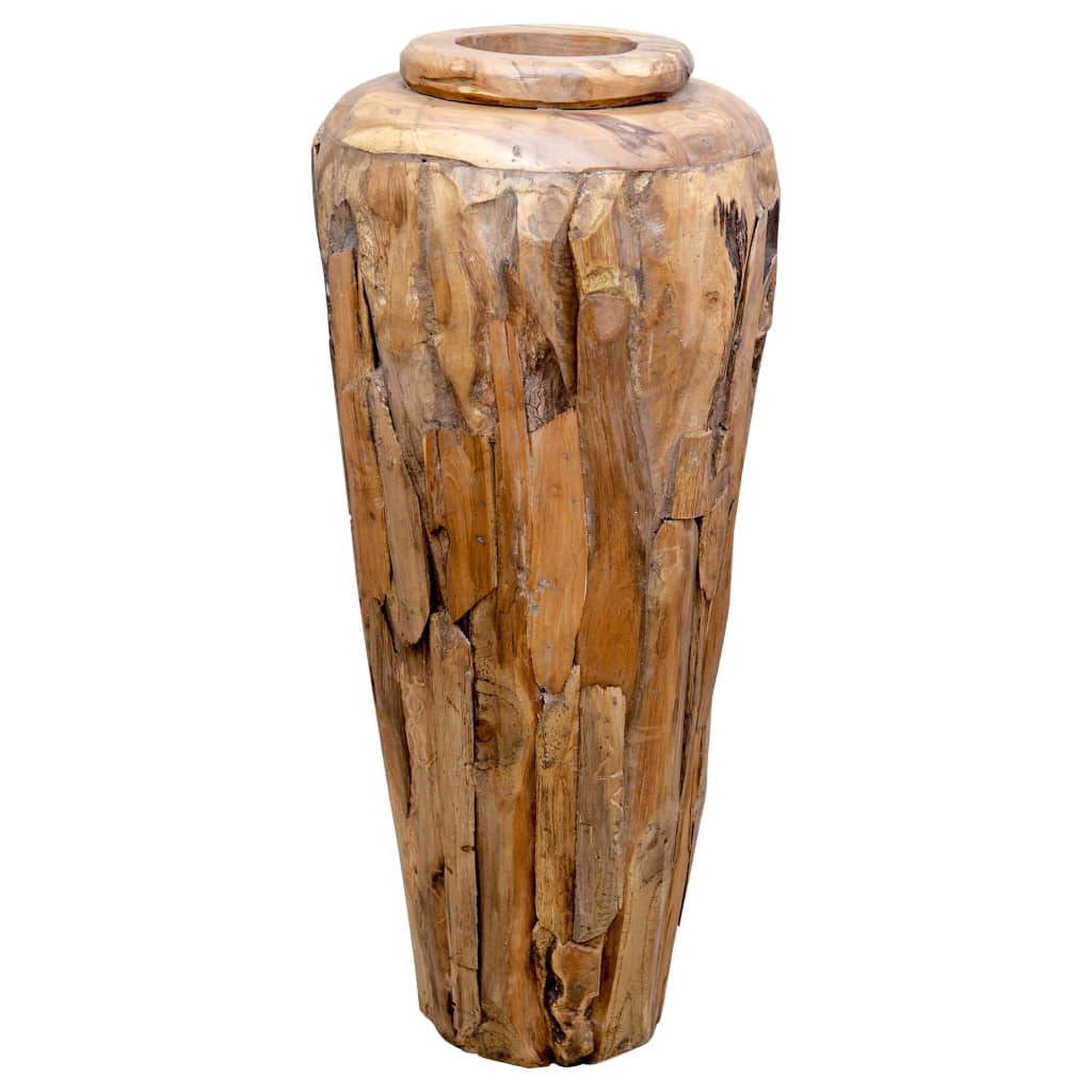 VidaXL Dekovase 40x80 cm aus massivem Teakholz