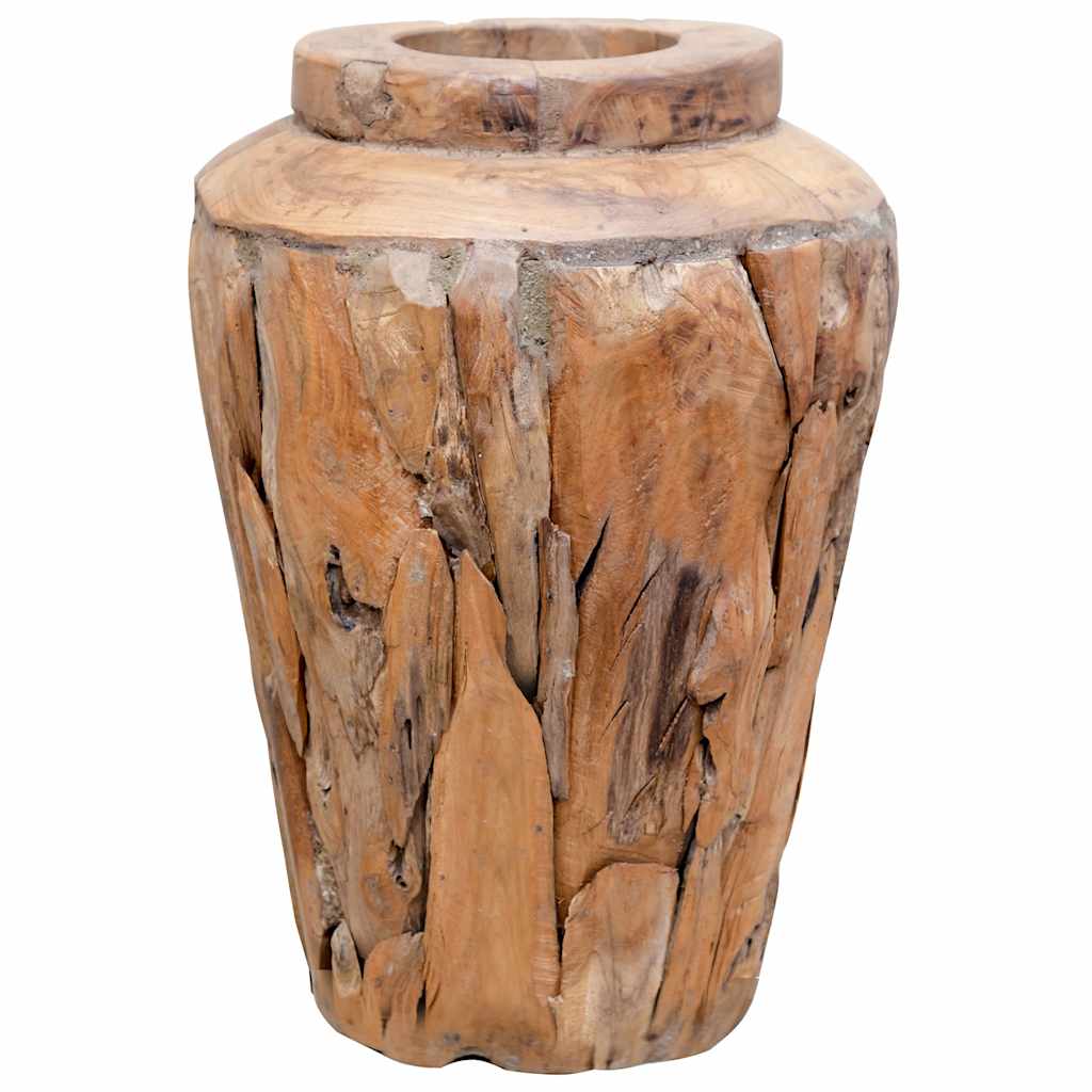 Vidaxx Dekovase 40x60 cm aus massivem Teakholz