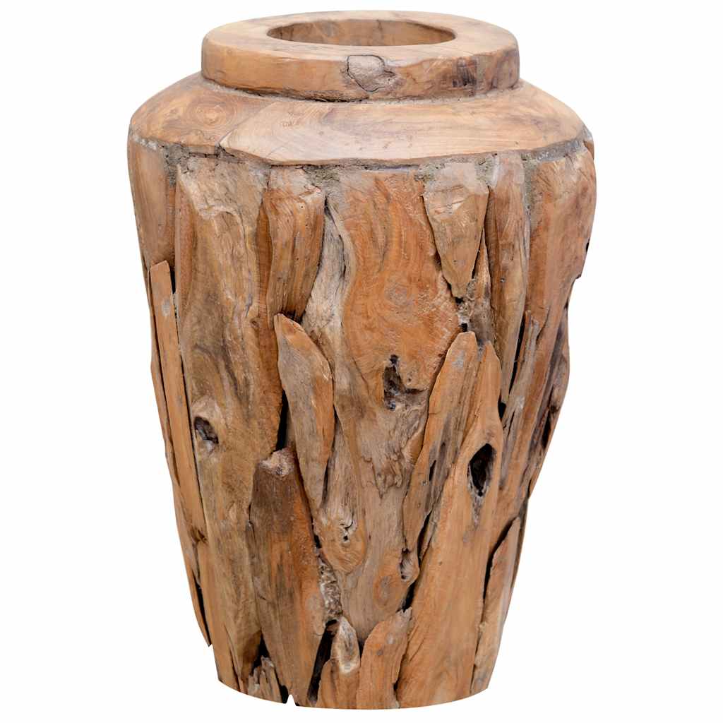 Vidaxx Dekovase 40x60 cm aus massivem Teakholz
