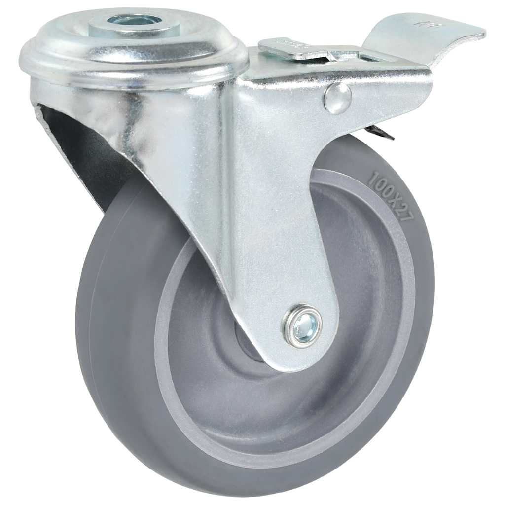 VidaXL 24 Stück Lenkrollen mit Bolzenlöchern 100 mm
