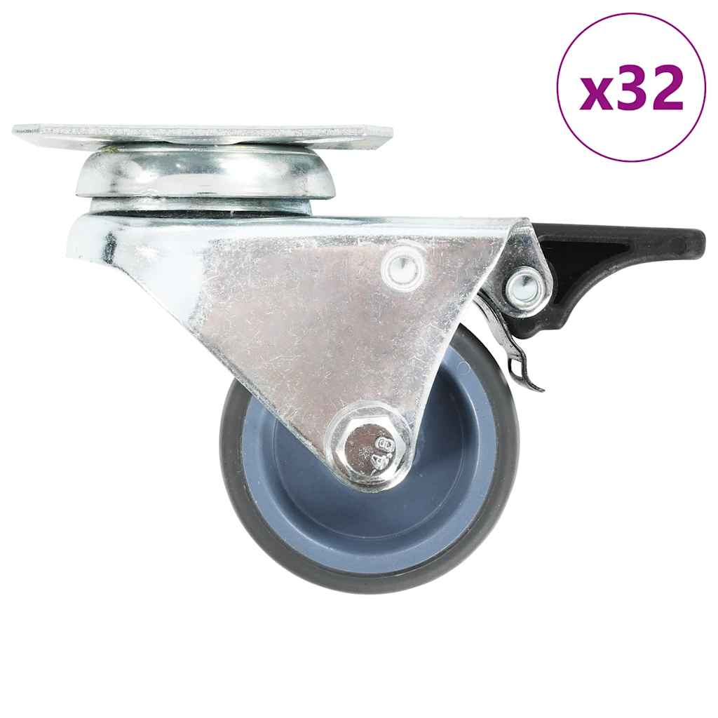 VidaXL 32 Stück Doppelrollen 50 mm