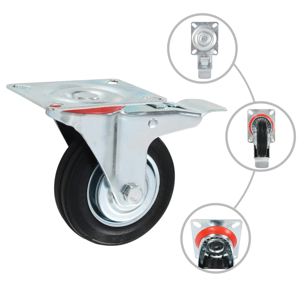 VidaXL 8 Stück Lenkräder 100 mm