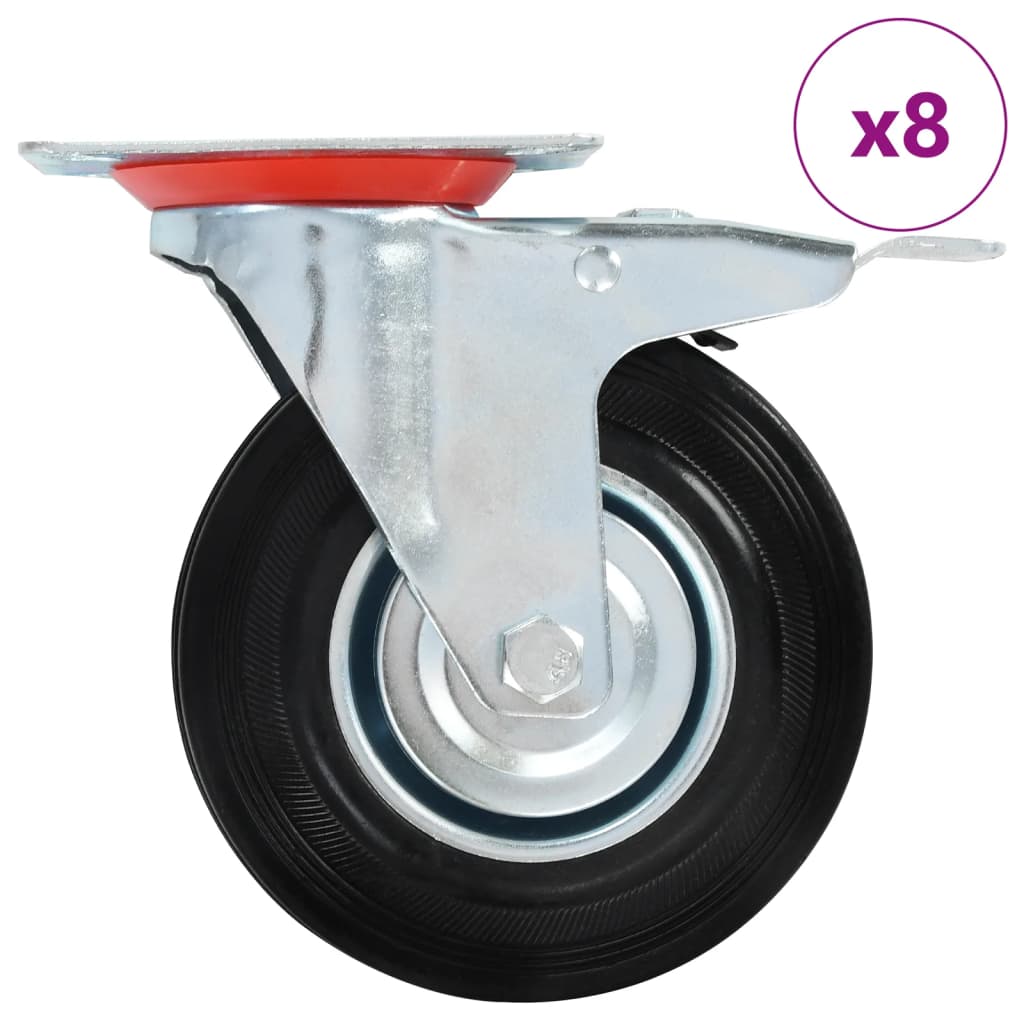 VidaXL 8 Stück Schwenkräder 125 mm