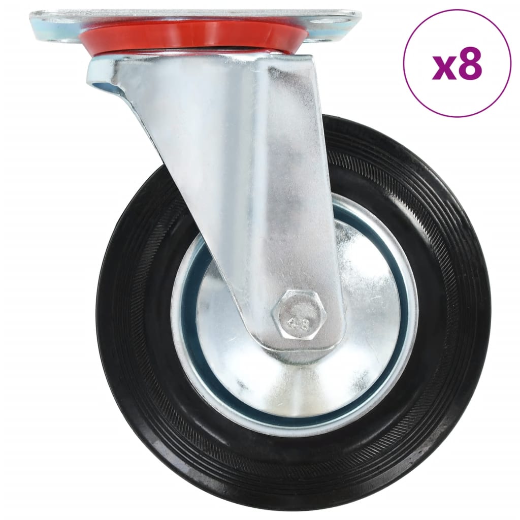 VIDAXL 8 ST Schwenkräder 160 mm