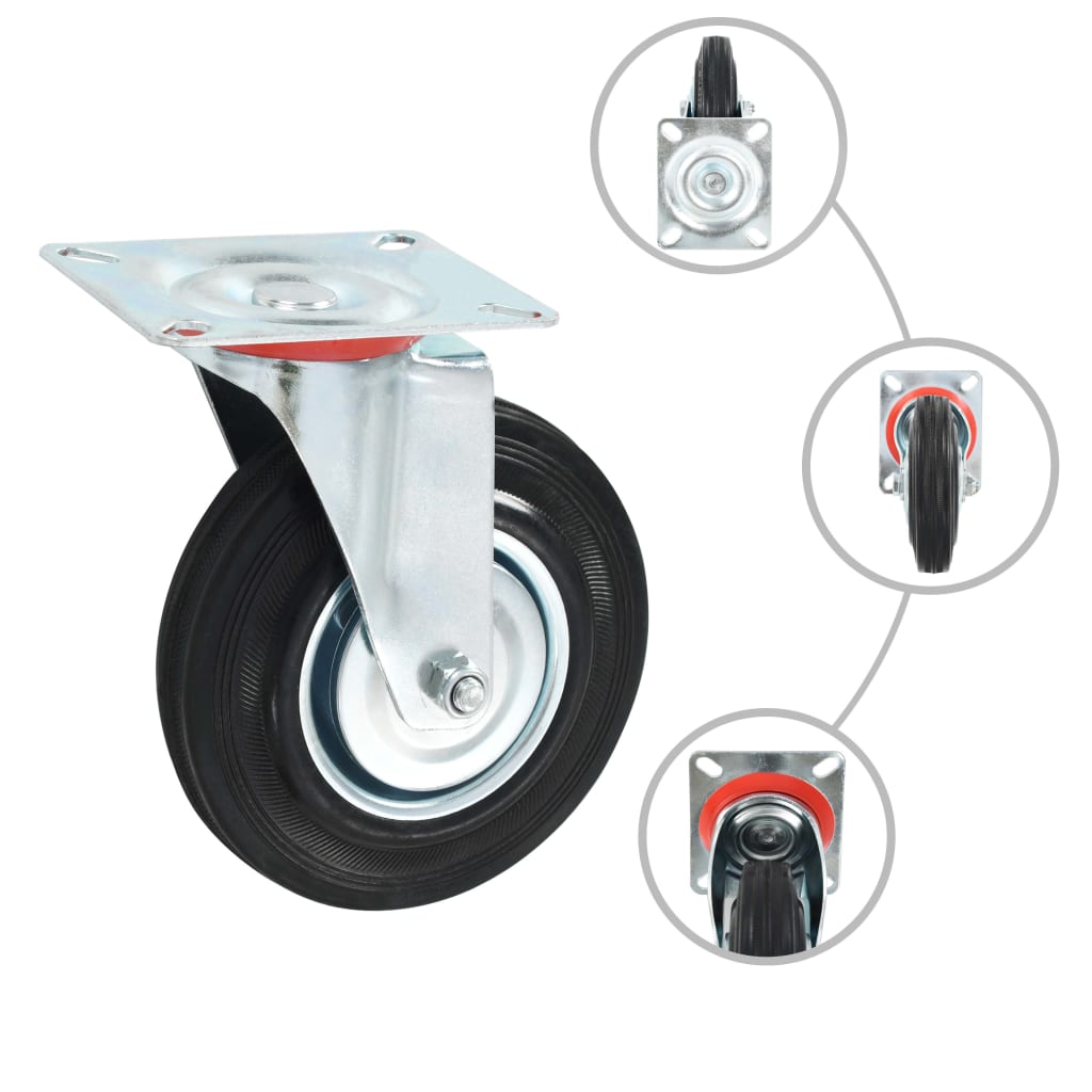 VidaXL 12 Stk. Rollen 125 mm