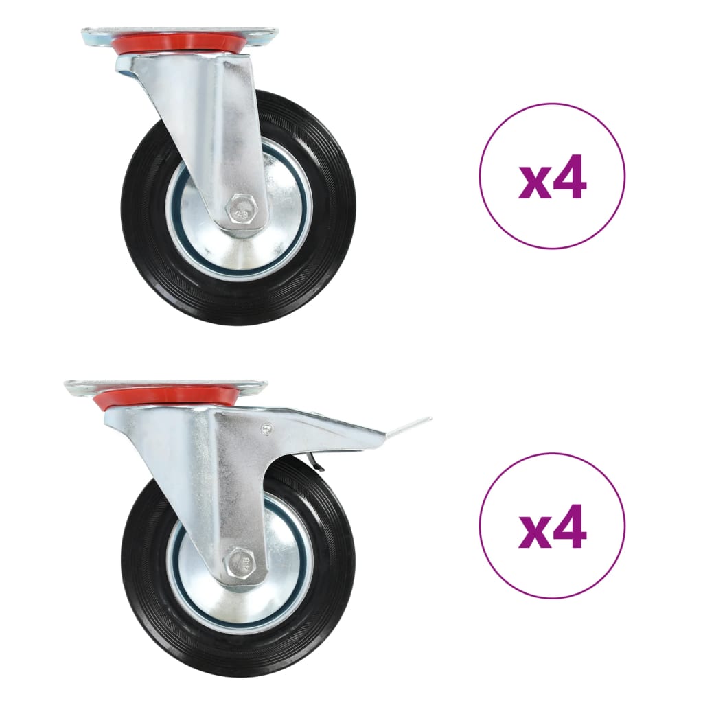 VidaXL 8 Stück Lenkräder 160 mm