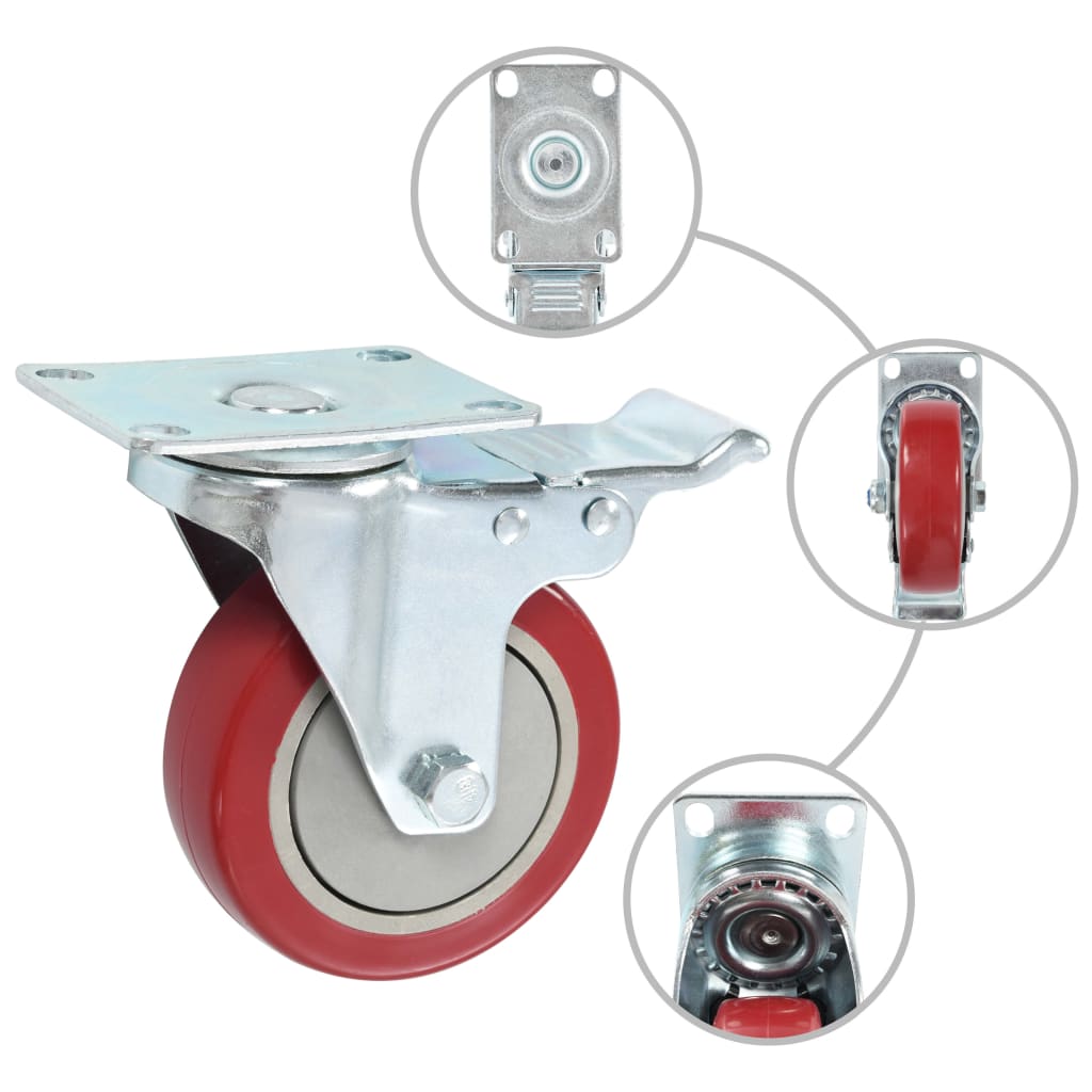 VidaXL Rollen 12 Stück 100 mm