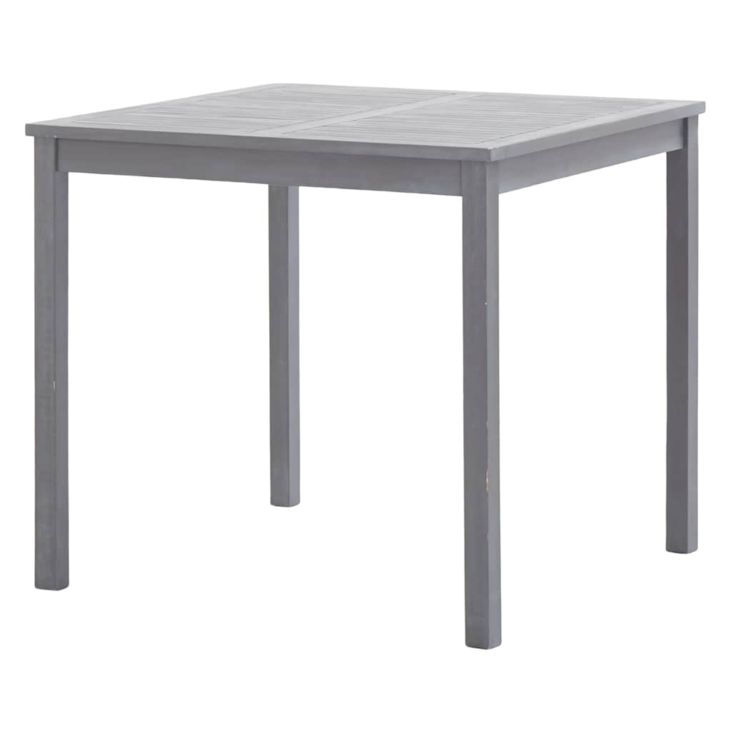 Vidaxl tuintafel 80x80x74 cm massief acaciahout grijs