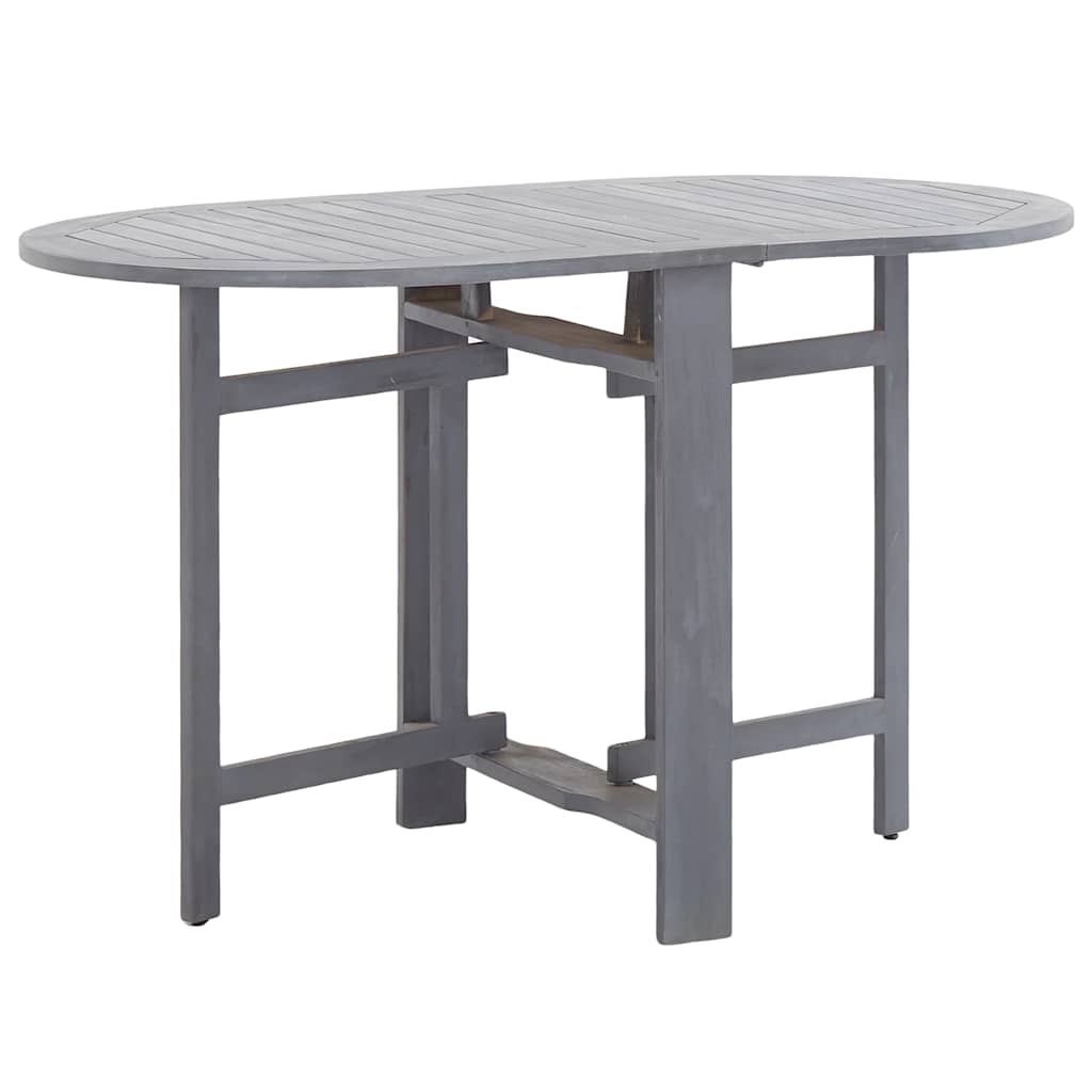 Vidaxl tuintafel 120x70x74 cm massief acaciahout grijs