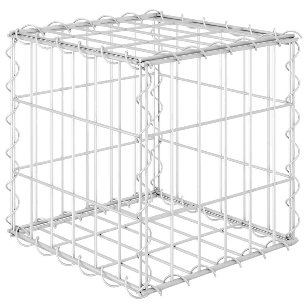 Vidaxl Gabion Pflanzer erhöhte Würfel 30x30x30 cm Stahldraht