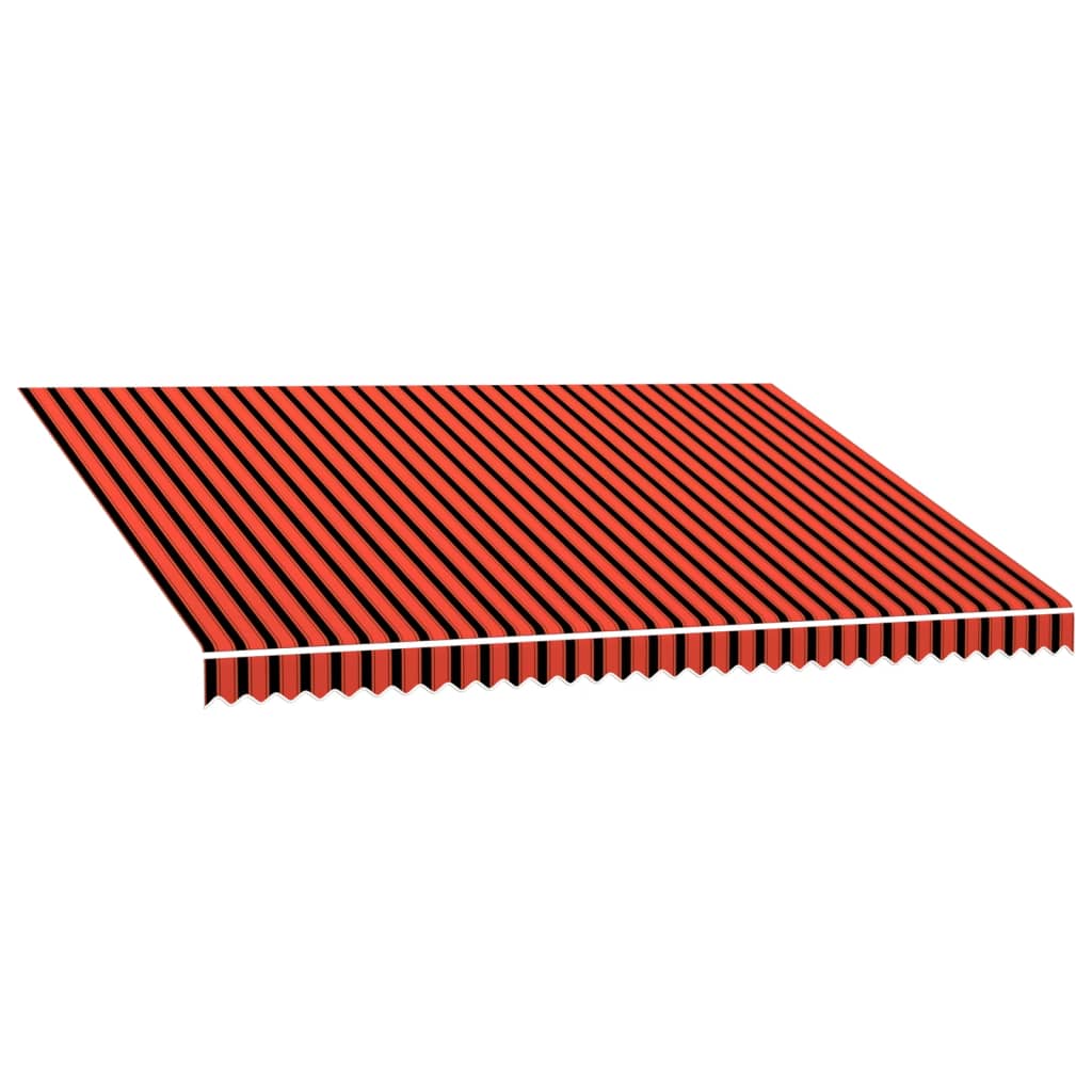 Vidaxx Markisentuch 450x300 cm Canvas Orange und Braun