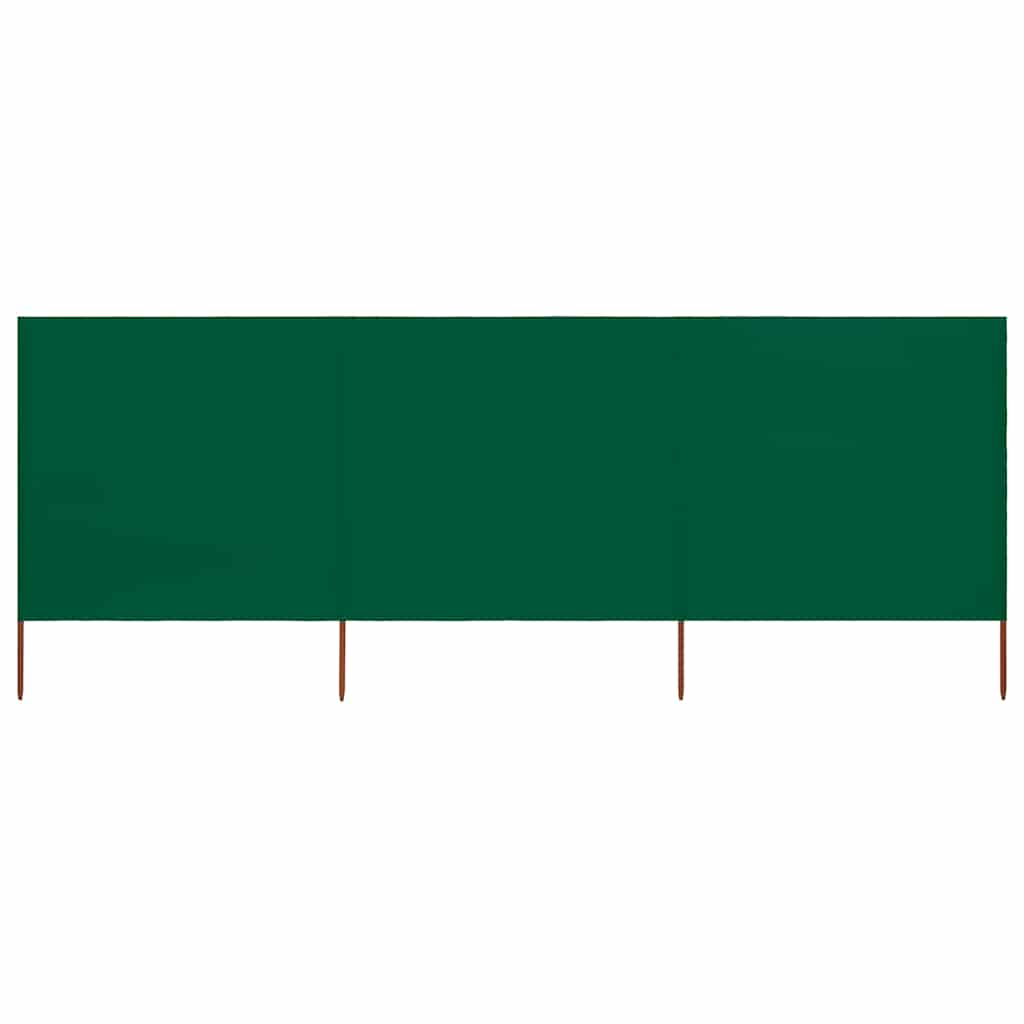 Vidaxx Windschutz 3-teilig 400x160 cm Stoff grün