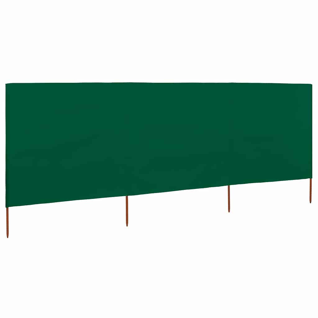 Vidaxx Windschutz 3-teilig 400x160 cm Stoff grün