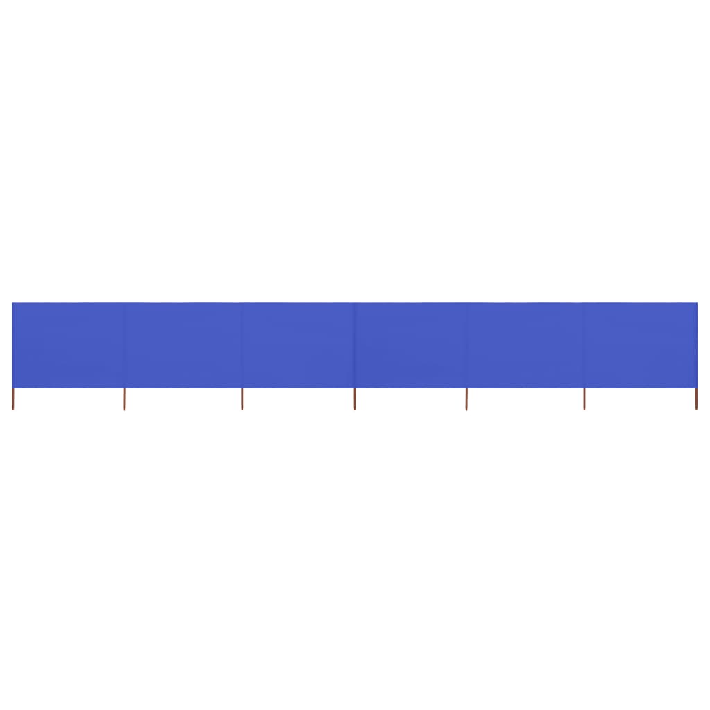 Vidaxl Windschutzscheibe 6 Paneele 800x120 cm Stoff Azure Blau