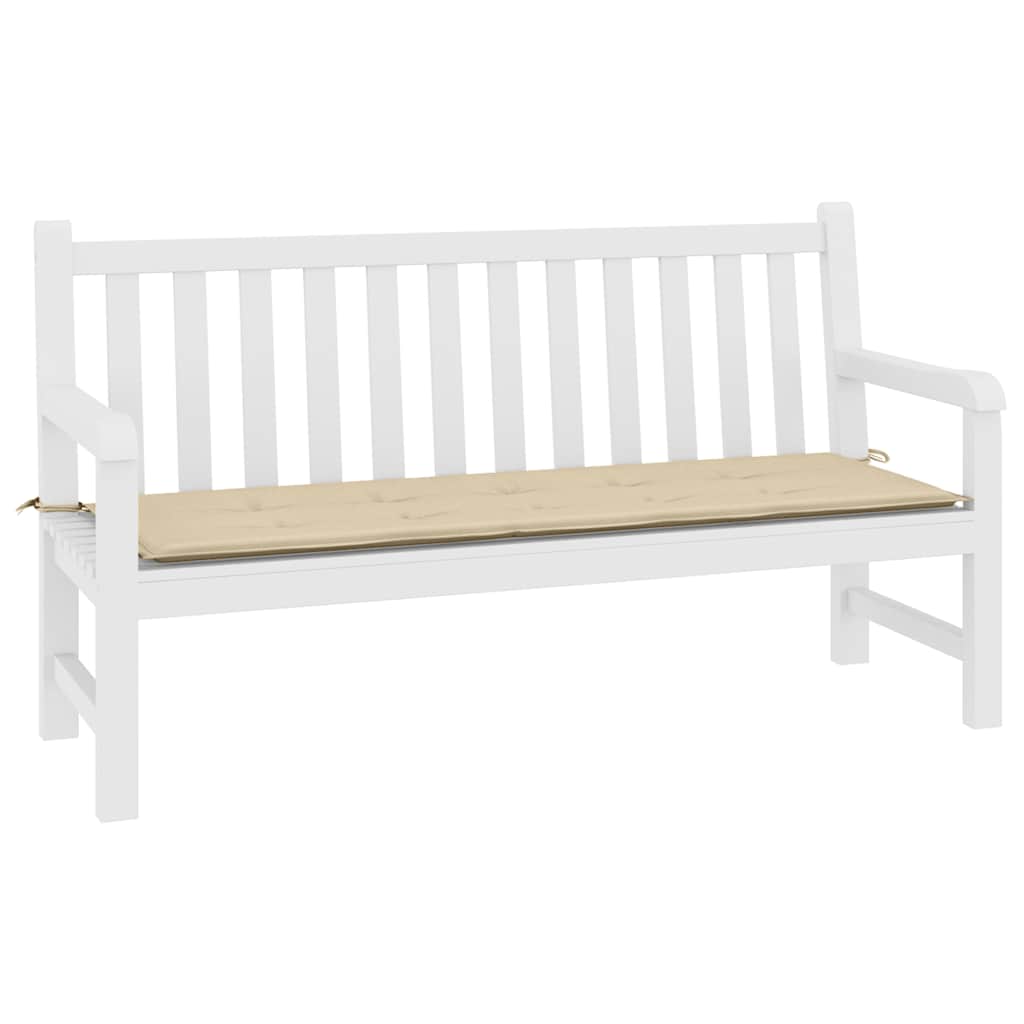 Vidaxl Garden Bench Kissen 200x50x4 cm Oxford Stoff Beige