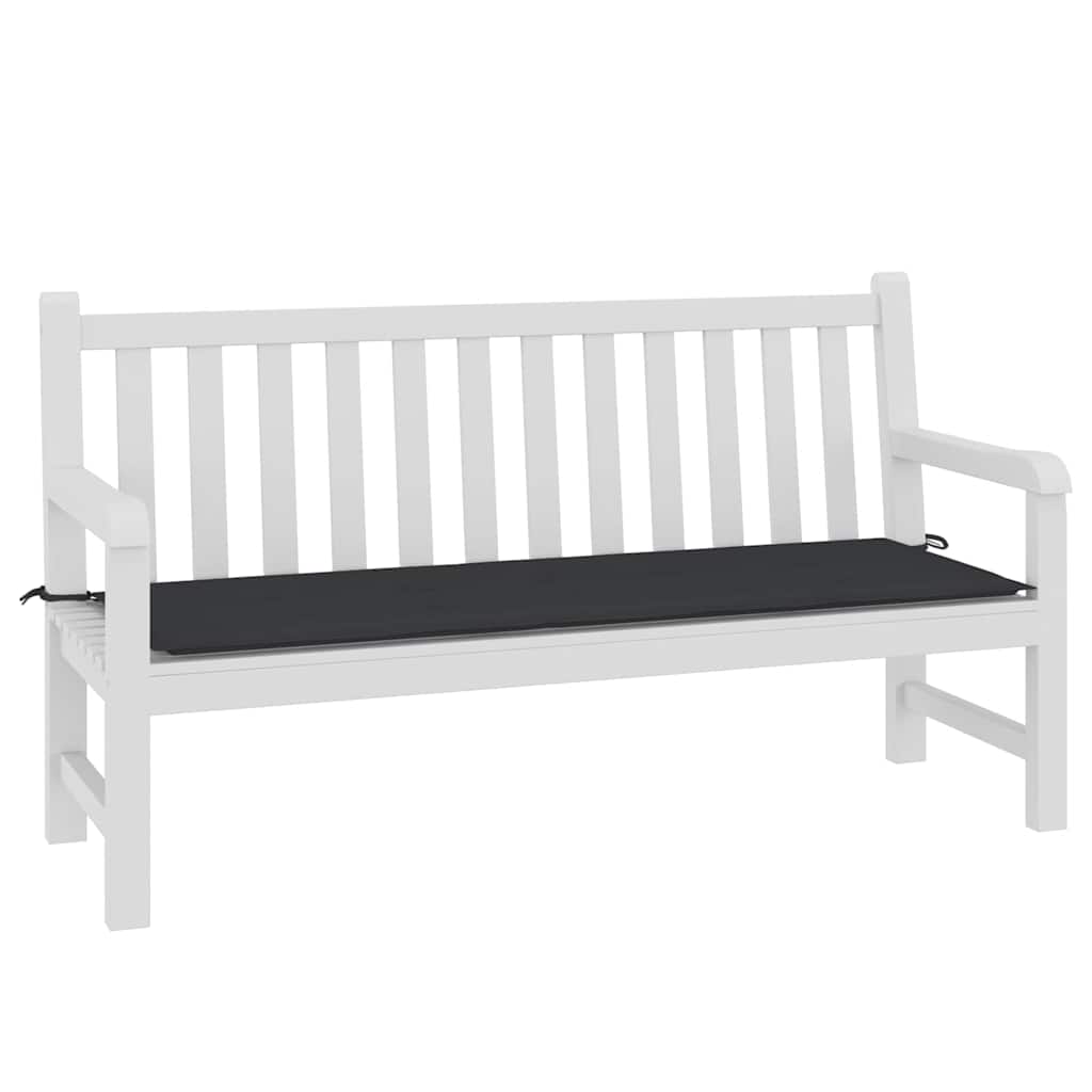 Vidaxl Gartenbank Kissen 150x50x4 cm Oxford Stoff schwarz