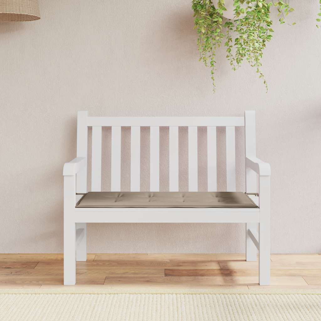 Vidaxl Garden Bench Kissen 100x50x4 cm Oxford Stofftaupe