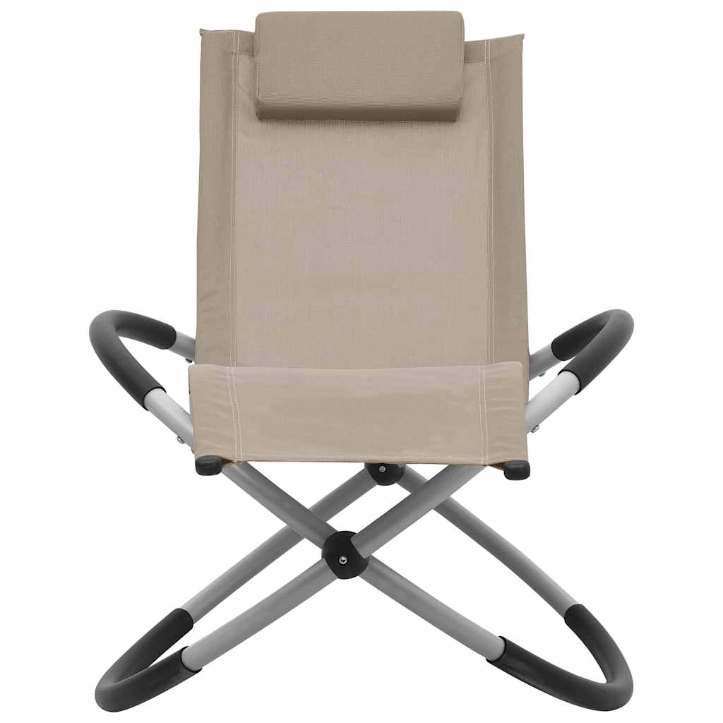 Vidaxl kinderligbed staal taupe