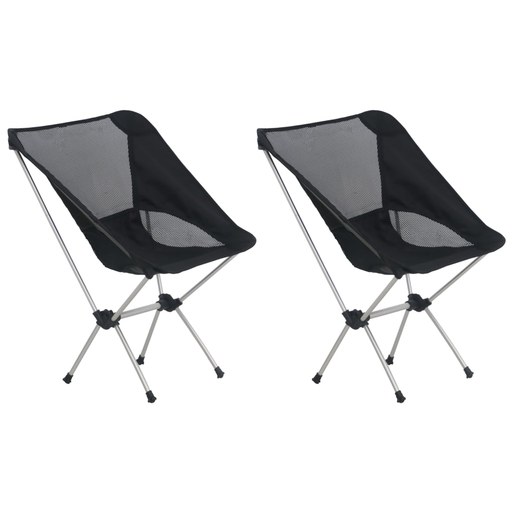 Vidaxl Campingstühle 2 ST mit Trägerbeutel 54x50x65 cm Aluminium
