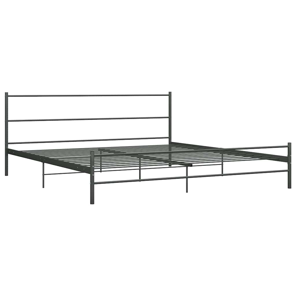 Vidaxl bedframe metaal grijs 180x200 cm