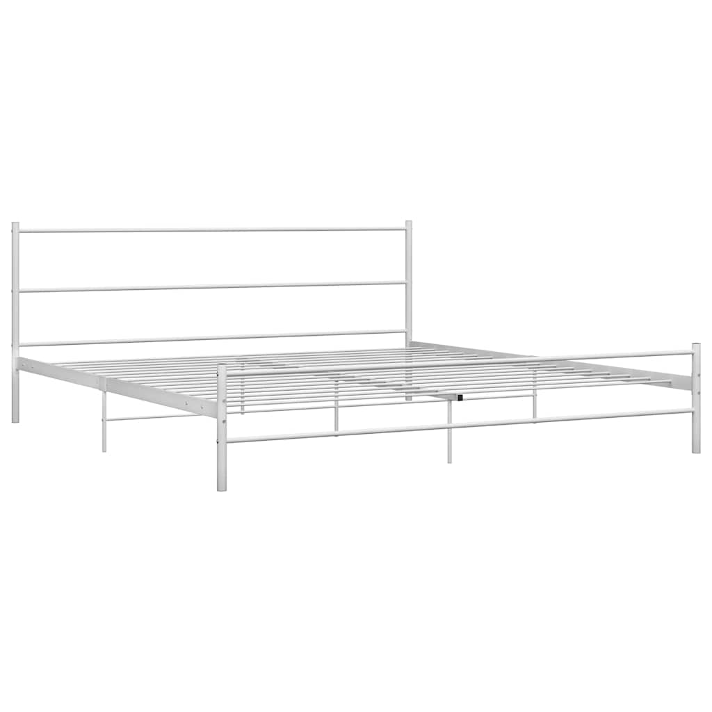 Vidaxl bedframe metaal wit 160x200 cm