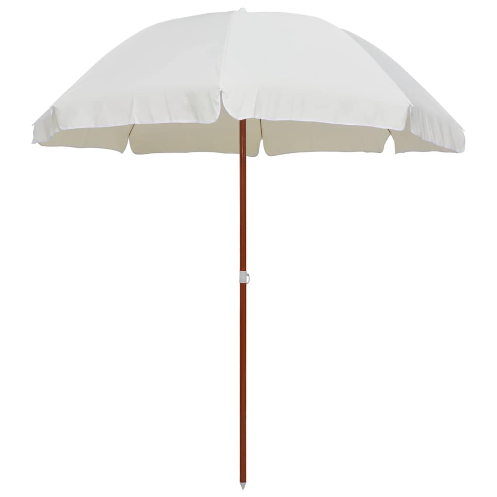 VIDAXL -Parasol mit Stahlpol 240 cm Sandkolored