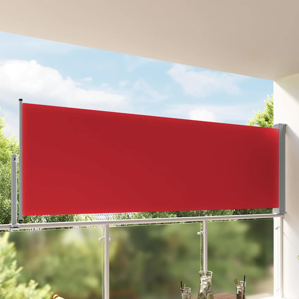 Vidaxx ausziehbarer Gartenschirm 120x300 cm rot