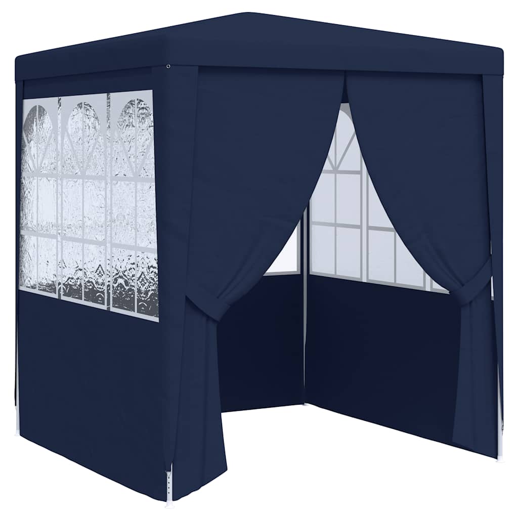 Vidaxl -Partyzelt mit Seitenwänden Professional 90 g m² 2x2 m blau
