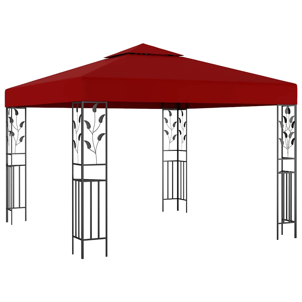 VidaXL Pavillon 3x3 m weinrot