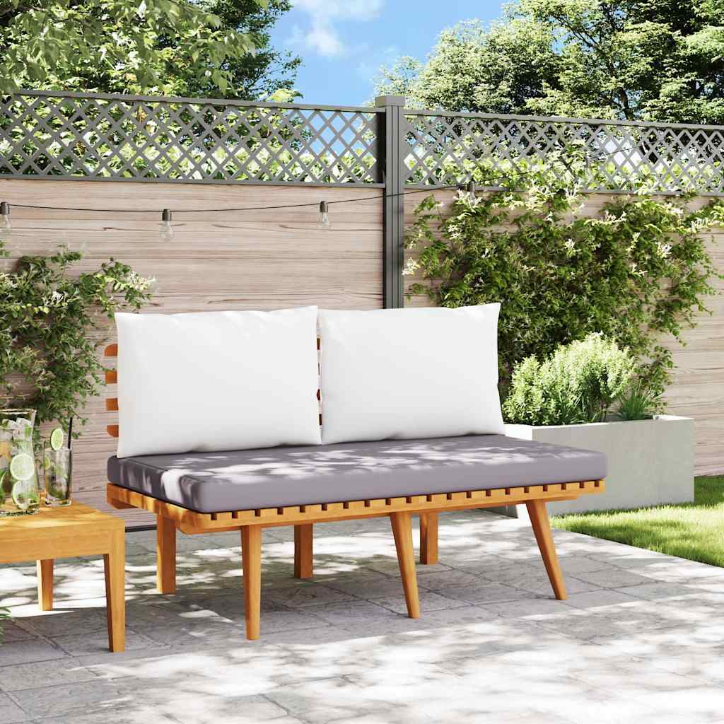 Vidaxl tuinbank met kussens 115 cm massief acaciahout
