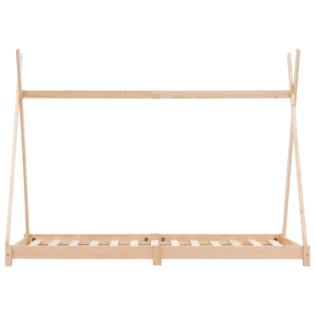 Vidaxl kinderbedframe massief grenenhout 70x140 cm