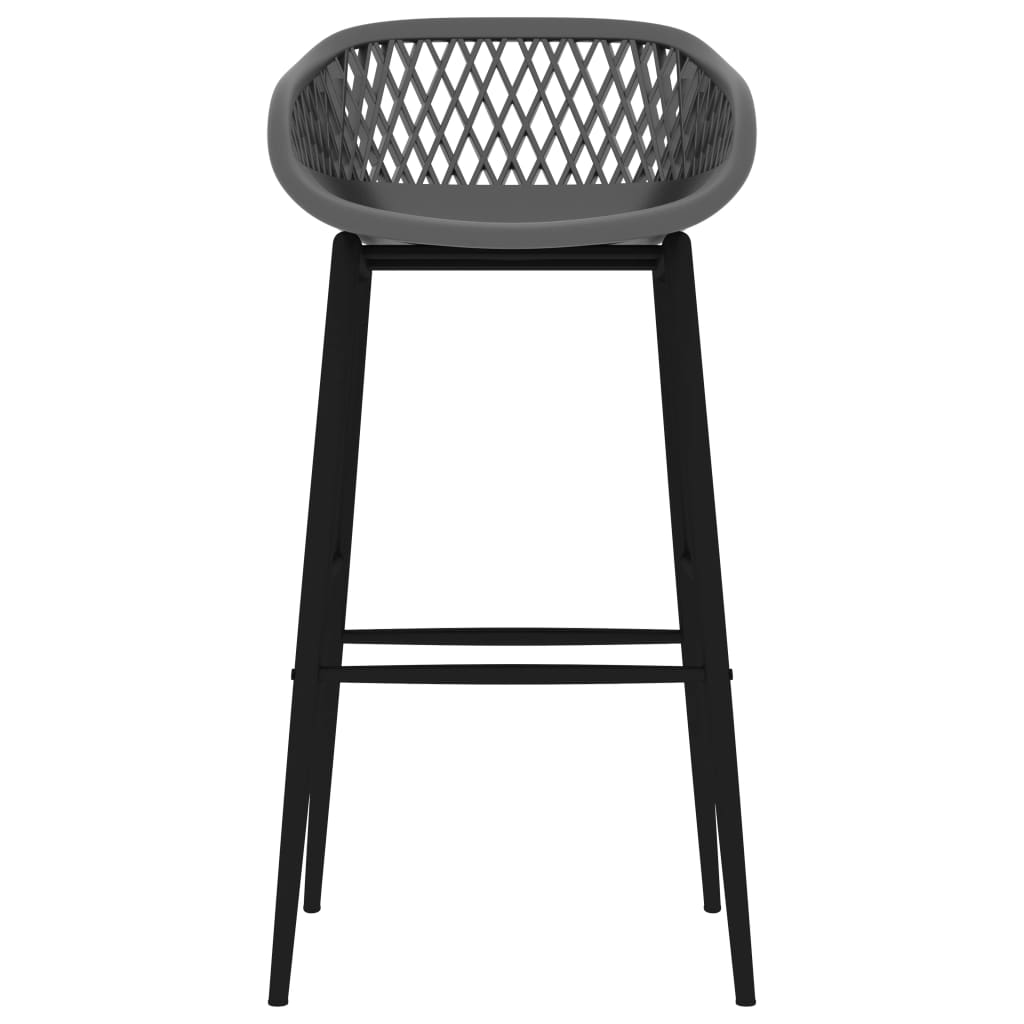 Vidaxl barstoelen 4 st grijs