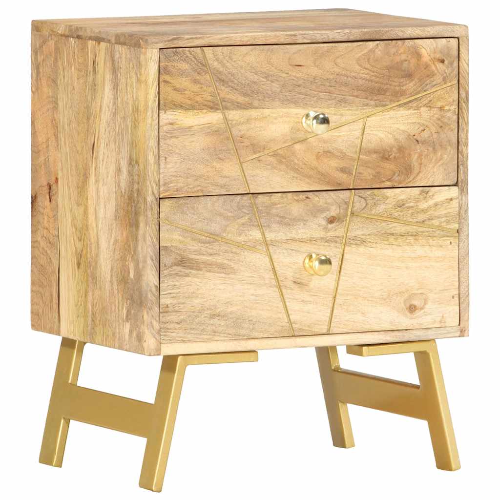 Vidaxl nachtkastje 40x30x50 cm massief mangohout