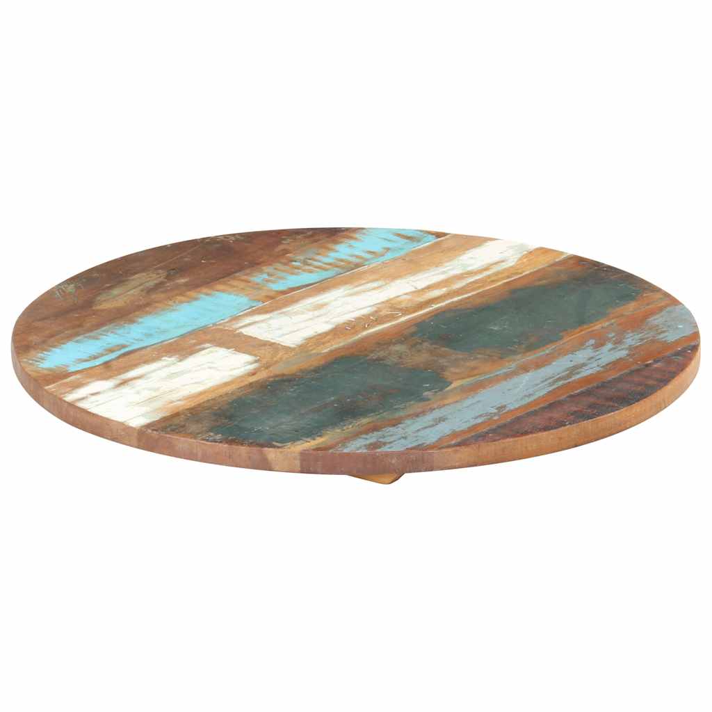 Vidaxl tafelblad rond 25-27 mm 40 cm massief gerecycled hout