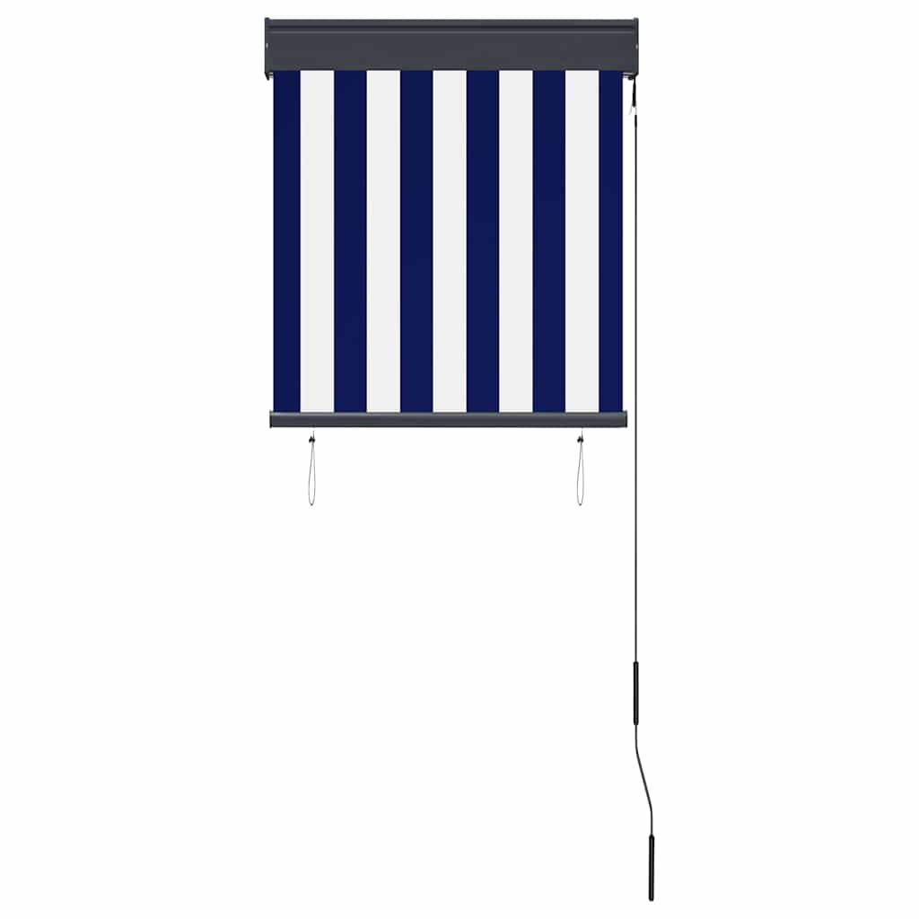Vidaxl Roller Blind für äußere 60x250 cm blau und weiß