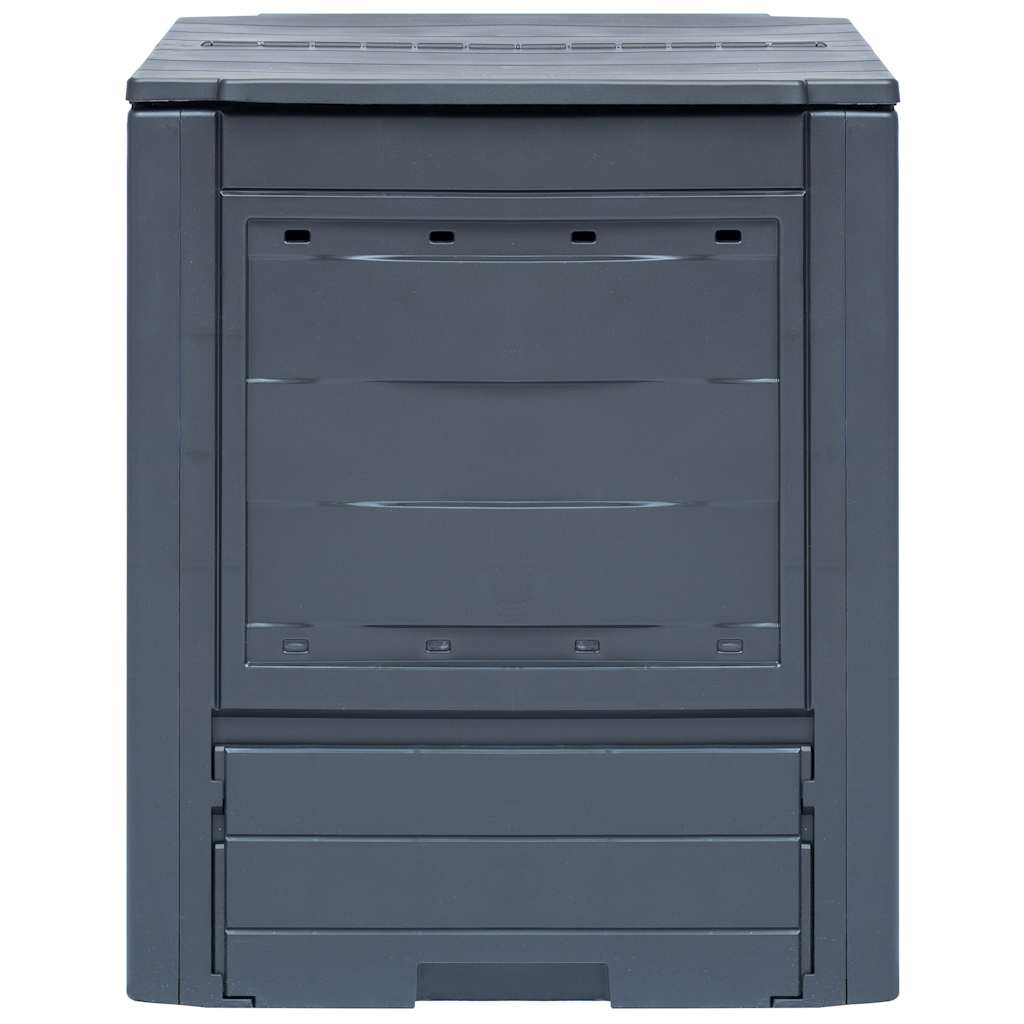 VIDAXL -Kompost -Bins 3 -Stcs 780 L 60x60x73 cm grau