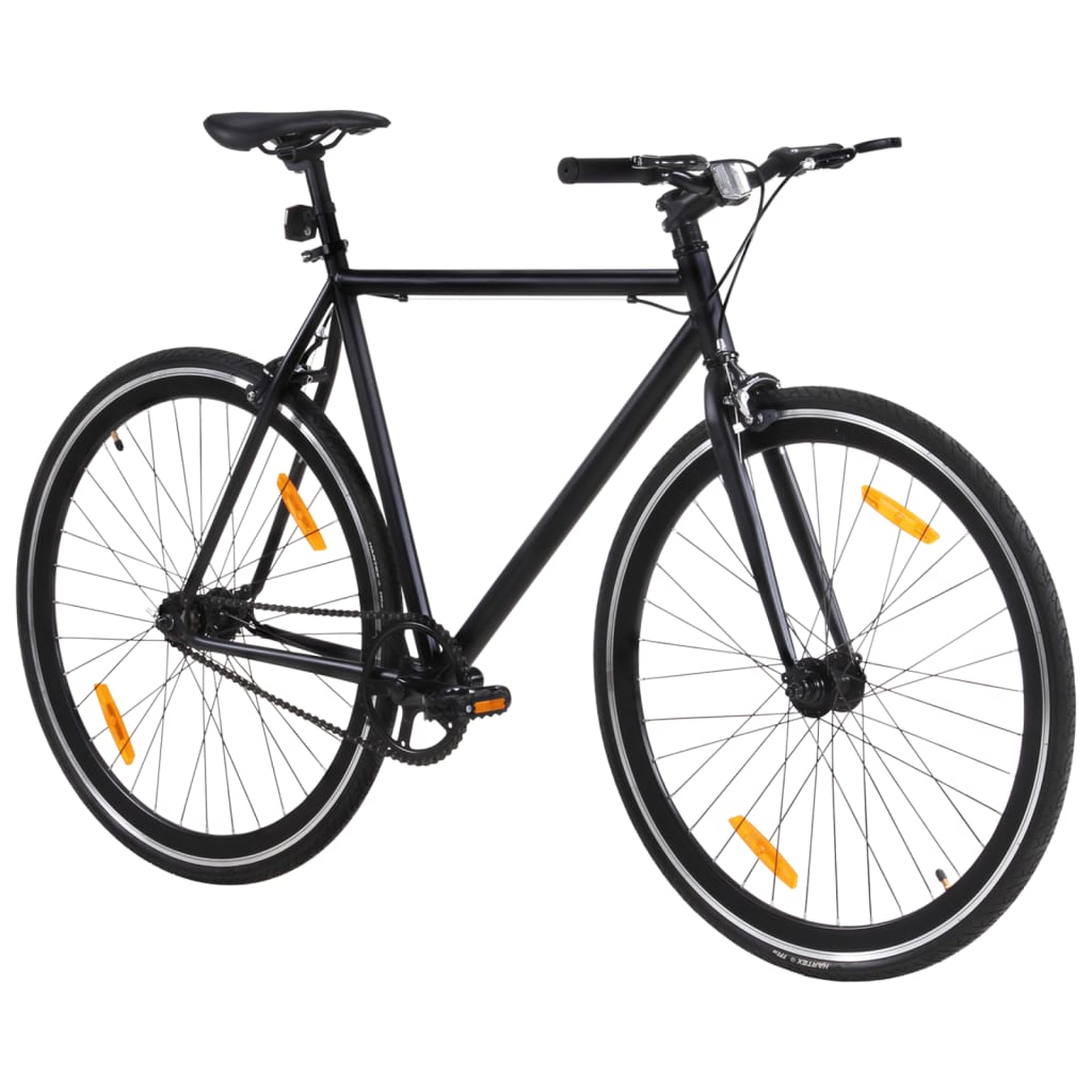 VIDAXL -Fahrrad mit festem Zahnrad 700 C 51 cm Schwarz