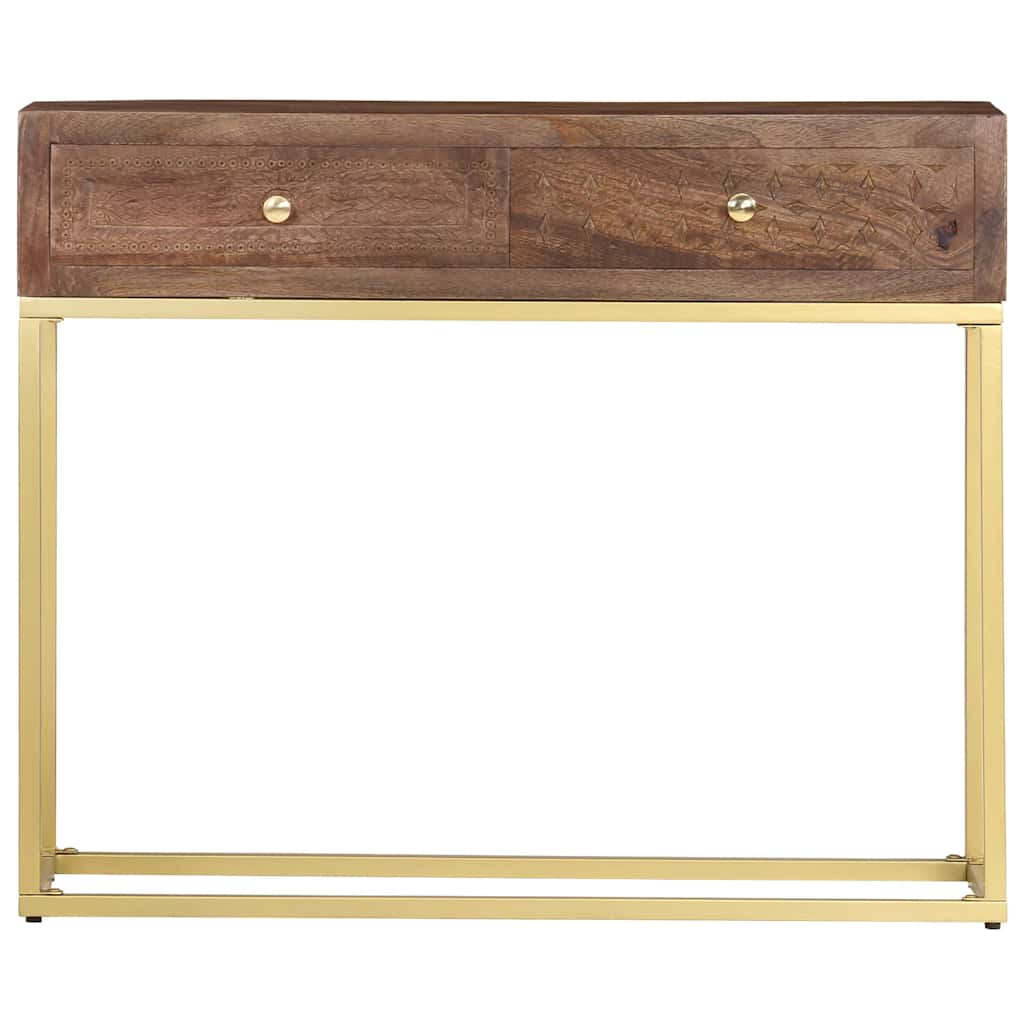 Vidaxl wandtafel 90x30x75 cm massief mangohout