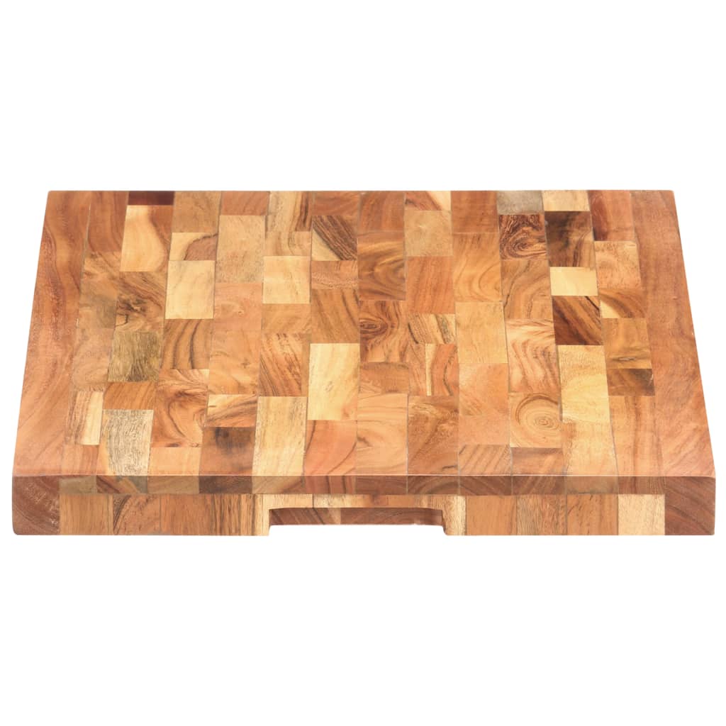 VidaXL Hackblock 60x40x4 cm massives Akazienholz