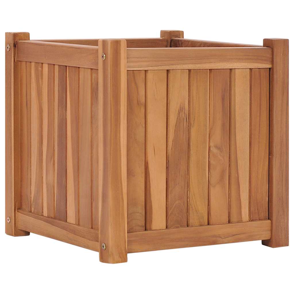 VidaXL Pflanzgefäß erhöht 40x40x40 cm aus massivem Teakholz