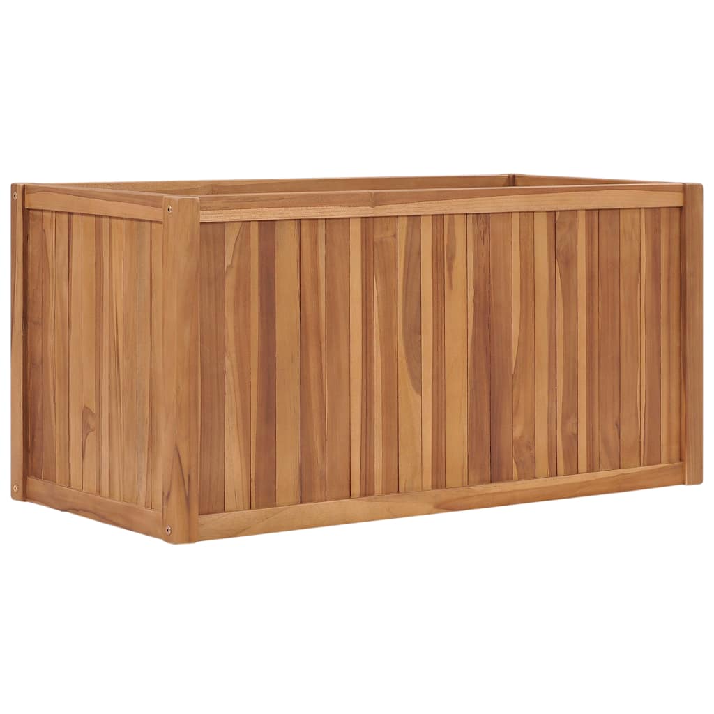 VidaXL Pflanzgefäß erhöht 100x50x50 cm aus massivem Teakholz