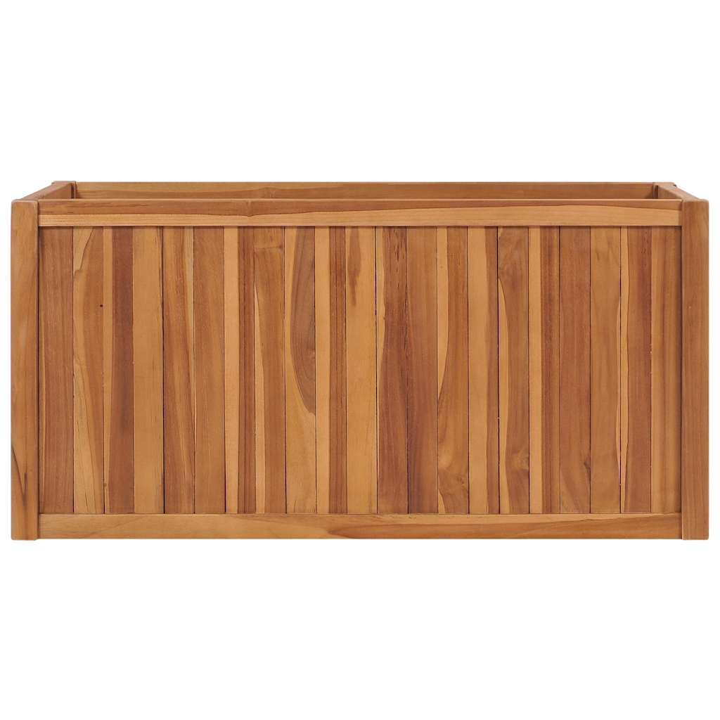 VidaXL Pflanzgefäß erhöht 100x50x50 cm aus massivem Teakholz