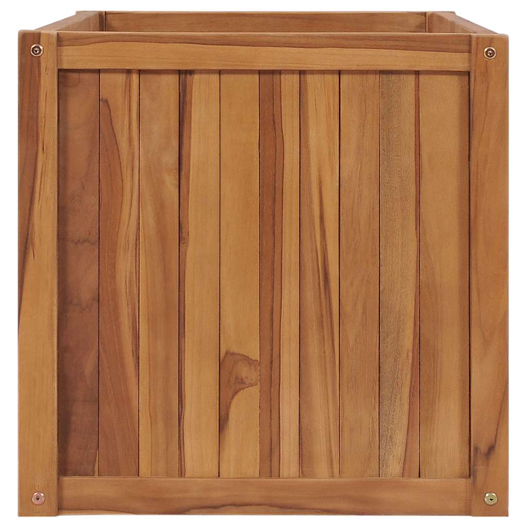 VidaXL Pflanzgefäß erhöht 100x50x50 cm aus massivem Teakholz