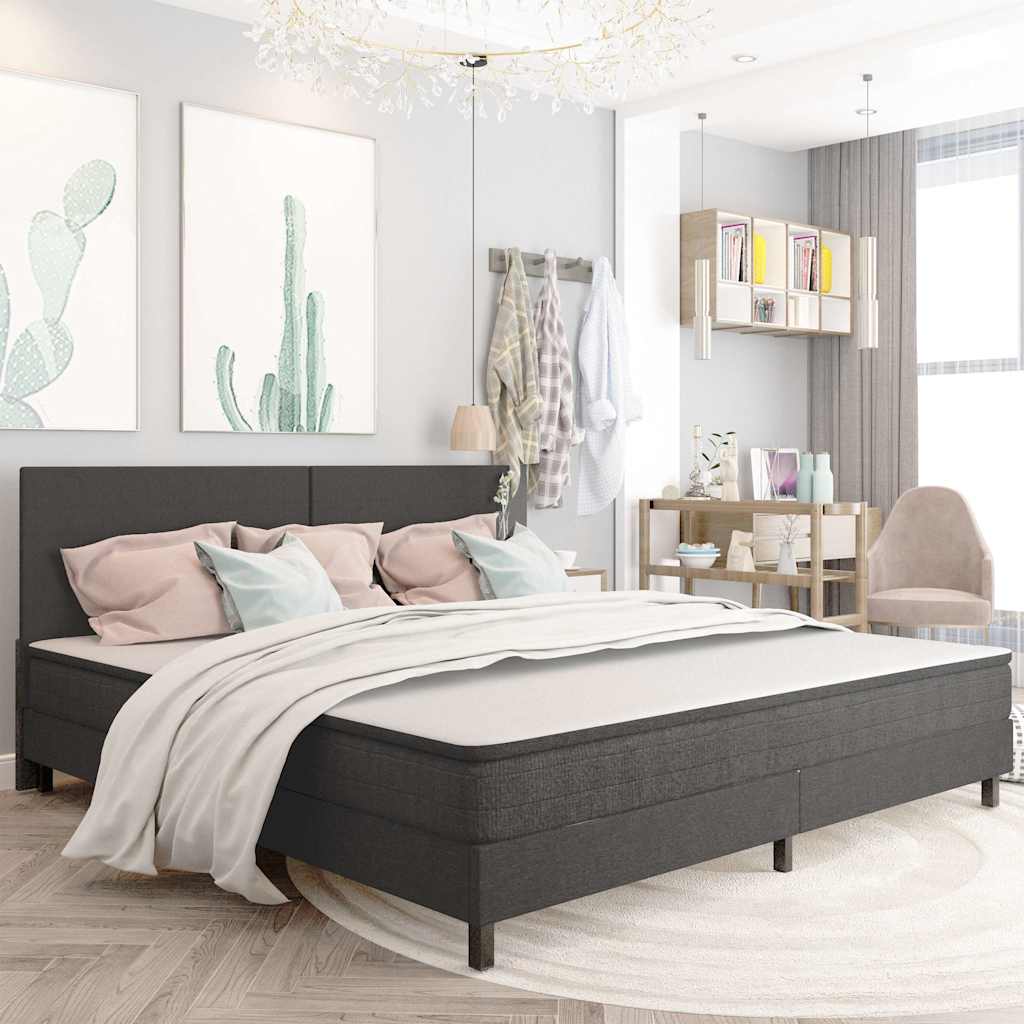 Vidaxl hoofdbord 200x200 cm stof donkergrijs