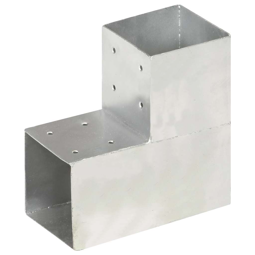 VidaXL Pfostenanschluss L-Form 101x101 mm verzinktes Metall