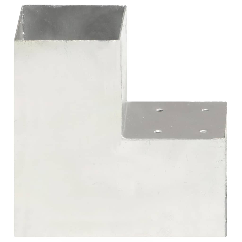 VidaXL Pfostenanschluss L-Form 101x101 mm verzinktes Metall