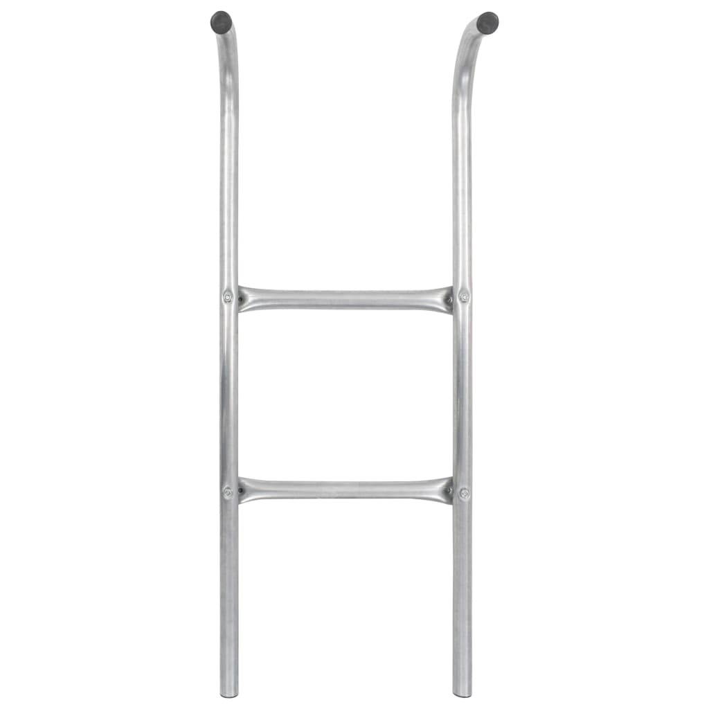 VIDAXL -Trampolinleiter mit 2 Sport 72 cm Stahl Silber gefärbt (geeignet für 65 cm Höhe)